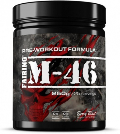 M46 Pre Workout 250 g, PWO med kraftig oppiggende effekt