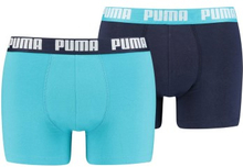 Puma 2P Basic Boxer Aqua bomull Medium Herre