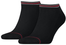 Tommy Hilfiger 2P Men Iconic Sports Sneaker Sock Schwarz Baumwolle Gr 43/46 Herren
