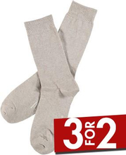 Topeco Strømper Men Classic Socks Plain Sand Str 41/45 Herre