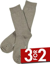 Topeco Strømper Men Classic Socks Plain Lysbrun Str 41/45 Herre