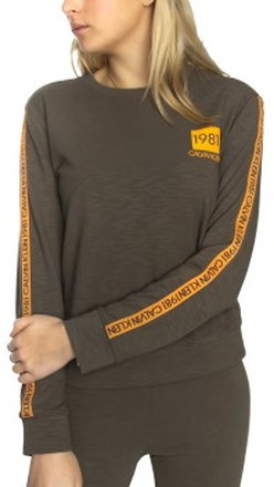 Calvin Klein 1981 Bold Sweatshirt Grün X-Small Damen