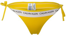 Calvin Klein CK Logo String Side Tie Bikini Gul Small Dame