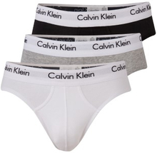 Calvin Klein 3P Cotton Stretch Hip Brief Flerfarvet bomuld Small Herre