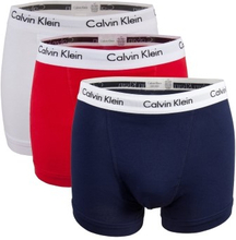 Calvin Klein 3P Cotton Stretch Trunks Flerfarvet-2 bomuld Small Herre