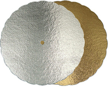 Tårtbricka för tårtställning Silver/Guld Ø 28 cm