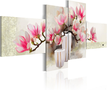 Handmålad tavla - Fragrance of magnolias - 100x45 cm