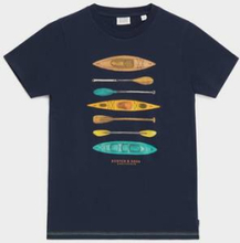 Scotch & Soda T-Shirt Regular-fFit Short Sleeve Artwork T-shirt Blå
