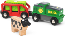 "Brio 36018 Farm Battery Train Toys Toy Cars & Vehicles Toy Vehicles Trains Multi/patterned BRIO"