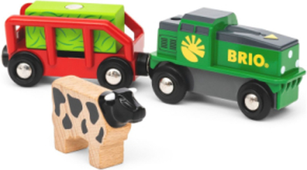 Brio 36018 Farm Battery Train Toys Toy Cars & Vehicles Toy Vehicles Trains Multi/patterned BRIO