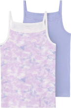 Nkfstrap Top 2P Calcite Frozen Noos Tops T-shirts Sleeveless Purple Name It