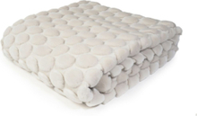 Egg Throw 130X170Cm White Home Textiles Cushions & Blankets Blankets & Throws Hvit Ceannis*Betinget Tilbud