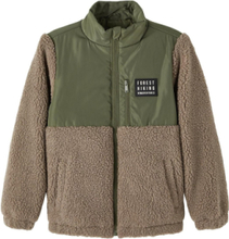 Nkmmikarlo Teddy Jacket Outerwear Fleece Outerwear Fleece Jackets Multi/patterned Name It