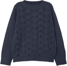 Nkfvibbi Ls Knit N1 Tops Knitwear Pullovers Navy Name It