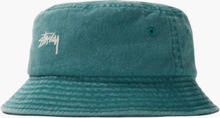 Stussy - Stock Washed Bucket Hat - Grøn - S-M