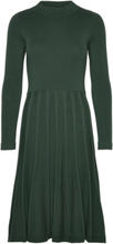Henna Dress Darkgreen Dresses Knitted Dresses Grønn Jumperfabriken*Betinget Tilbud