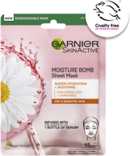 Moisture Bomb Super-Hydrating Soothing Sheet Mask Beauty WOMEN Skin Care Face Face Masks Sheet Mask Nude Garnier*Betinget Tilbud