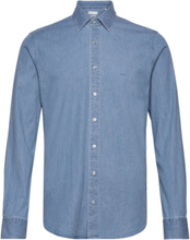 Real Indigo Slim Shirt Tops Shirts Casual Blue Michael Kors