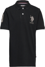 Player 3 Polo T-shirts Polo Shirts Short-sleeved Polo Shirts Svart U.S. Polo Assn.*Betinget Tilbud