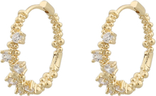 Helsinki Ring Ear Accessories Jewellery Earrings Hoops Gold SNÖ Of Sweden