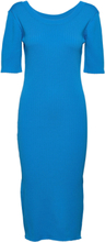 Fresh Dress Knälång Klänning Blue Just Female