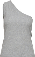 "Noble Os Top Mel Tops T-shirts & Tops Sleeveless Grey Just Female"