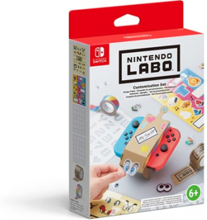 Nintendo Labo Customisation Set Blå; Brun; Gul; Rød; Sort