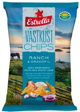 Estrella Västkustchips Ranch & Gräddfil - 180 gram