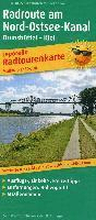 Cycle route along the Kiel Canal, cycle tour map 1:50,000