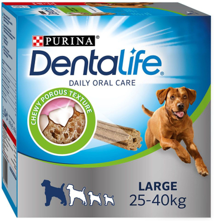 Purina Dentalife Tägliche Zahnpflege-Snacks für grosse Hunde (25-40 kg) - 2 x 72 Sticks (48 x 106 g)