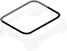Oppo Watch 2 (46mm) simple cover with tempered glass screen protector - White