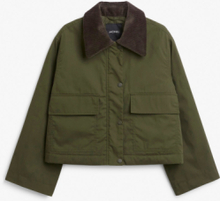 Corduroy collar jacket - Green