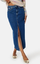 Calvin Klein Jeans Front Split Maxi Denim Skirt 1BJ Denim Dark 31