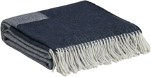 Logo Throw Home Textiles Cushions & Blankets Blankets & Throws Navy GANT