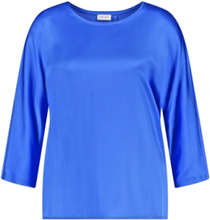 T-Shirt 3/4 Sleeve Bluse Langermet Blå Gerry Weber*Betinget Tilbud