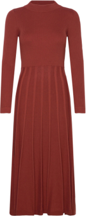 Joanne Dress Rust Dresses Knitted Dresses Brown Jumperfabriken