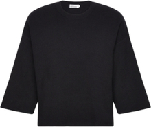 "Doddiekb Knit Tee Tops T-shirts & Tops Long-sleeved Black Karen By Simonsen"