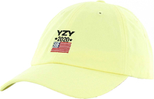 Kreem YZY 2020 Dad Basecap stylische Cap mit USA Flagge Stickerei vorn 9171-5000/2022 Gelb