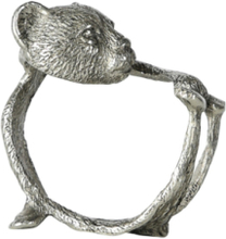 Napkin Ring Bear Home Tableware Dining & Table Accessories Napkin Rings & Holders Sølv Byon*Betinget Tilbud