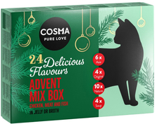 Cosma Advent Mix Box - 24 x Cosma Nassfutter (1710 g)