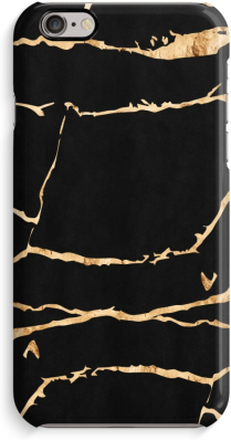 Volledig Geprint iPhone 6 / 6S Hoesje (Glossy) - Gouden marmer