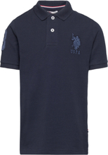Player 3 Polo T-shirts Polo Shirts Short-sleeved Polo Shirts Marineblå U.S. Polo Assn.*Betinget Tilbud