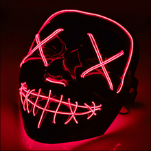 El Wire Purge LED Mask - Röd