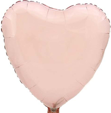 Hart ballon baby roze