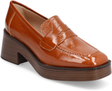 Maive_Pcr Shoes Heels Heeled Loafers Brown UNISA