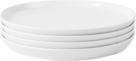 Gc Essentials Lunsjtallerken Ø20.5 Cm Hvit 4 Stk. Home Tableware Plates Small Plates Hvit Rosendahl*Betinget Tilbud
