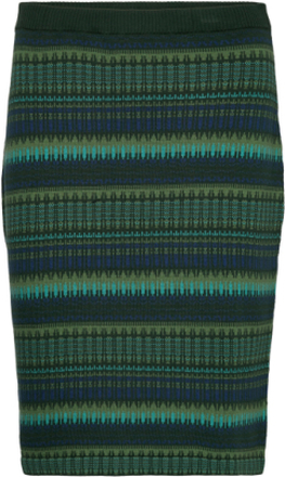 Margery Skirt Green Skirts Knitted Skirts Grønn Jumperfabriken*Betinget Tilbud