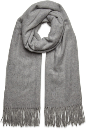 Pcjira Wool Scarf Accessories Scarves Winter Scarves Grå Pieces*Betinget Tilbud