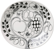 Paratiisi Plate Oval 25 Black Home Tableware Plates Dinner Plates White Arabia