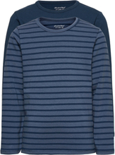 Basic 34 -T-Shirt Ls Tops T-shirts Long-sleeved T-Skjorte Navy Minymo